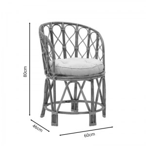 pak-309-000001-6 ΠΟΛΥΘΡΟΝΑ ROSTAN INART ΦΥΣΙΚΟ RATTAN ΜΕ ΜΑΞΙΛΑΡΙ 60X46X80ΕΚ