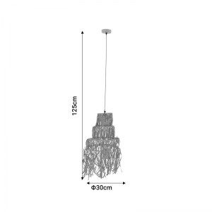 pak-311-000003-3 ΦΩΤΙΣΤΙΚΟ ΟΡΟΦΗΣ NAIRAN INART E27 ΦΥΣΙΚΟ Φ30X125ΕΚ