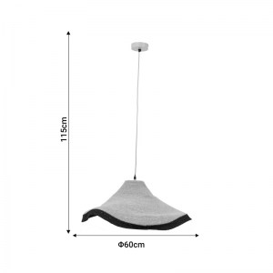 pak-311-000014-3 ΦΩΤΙΣΤΙΚΟ ΟΡΟΦΗΣ HATTY INART E27 ΦΥΣΙΚΟ Φ60X115ΕΚ