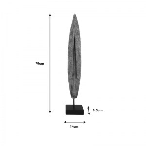 pak-312-000033-1 ΕΠΙΤΡΑΠΕΖΙΟ ΔΙΑΚΟΣΜΗΤΙΚΟ THALON INART ΦΥΣΙΚΟ ΜΑΝΓΚΟ ΞΥΛΟ-ΜΕΤΑΛΛΟ 14X9.5X79ΕΚ
