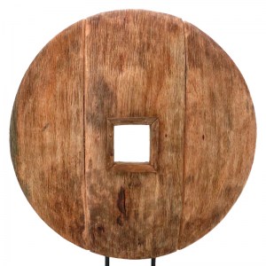 pak-312-000034-1 ΕΠΙΤΡΑΠΕΖΙΟ ΔΙΑΚΟΣΜΗΤΙΚΟ CART INART ΦΥΣΙΚΟ ΜΑΝΓΚΟ ΞΥΛΟ-ΜΕΤΑΛΛΟ 40X9X54ΕΚ