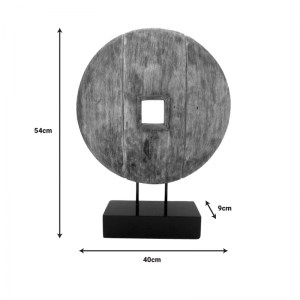 pak-312-000034-2 ΕΠΙΤΡΑΠΕΖΙΟ ΔΙΑΚΟΣΜΗΤΙΚΟ CART INART ΦΥΣΙΚΟ ΜΑΝΓΚΟ ΞΥΛΟ-ΜΕΤΑΛΛΟ 40X9X54ΕΚ