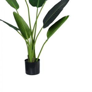 pak-316-000007-2 ΔΙΑΚΟΣΜΗΤΙΚΟ ΦΥΤΟ PALM TREE ΣΕ ΓΛΑΣΤΡΑ INART ΠΡΑΣΙΝΟ PP Υ120ΕΚ