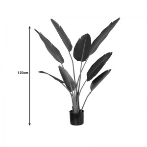 pak-316-000007-3 ΔΙΑΚΟΣΜΗΤΙΚΟ ΦΥΤΟ PALM TREE ΣΕ ΓΛΑΣΤΡΑ INART ΠΡΑΣΙΝΟ PP Υ120ΕΚ