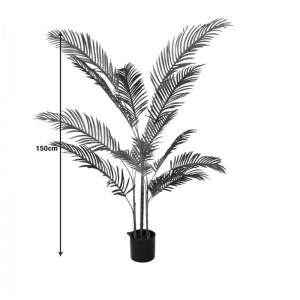 pak-316-000012-3 ΔΙΑΚΟΣΜΗΤΙΚΟ ΦΥΤΟ ARECA ΙΙ ΣΕ ΓΛΑΣΤΡΑ INART ΠΡΑΣΙΝΟ PP Υ150ΕΚ