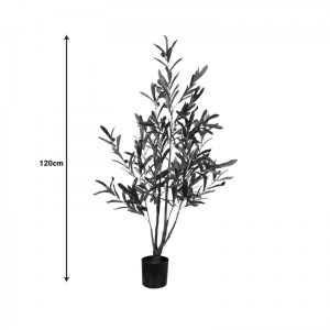 pak-316-000016-3 ΔΙΑΚΟΣΜΗΤΙΚΟ ΦΥΤΟ OLIVE TREE ΣΕ ΓΛΑΣΤΡΑ INART ΠΡΑΣΙΝΟ PP Υ120ΕΚ