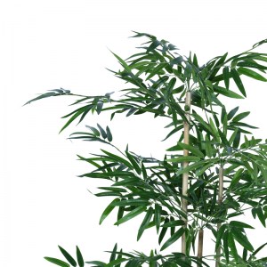 pak-316-000018-1 ΔΙΑΚΟΣΜΗΤΙΚΟ ΦΥΤΟ BAMBOO ΣΕ ΓΛΑΣΤΡΑ INART ΠΡΑΣΙΝΟ PP Υ130ΕΚ