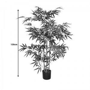 pak-316-000018-3 ΔΙΑΚΟΣΜΗΤΙΚΟ ΦΥΤΟ BAMBOO ΣΕ ΓΛΑΣΤΡΑ INART ΠΡΑΣΙΝΟ PP Υ130ΕΚ