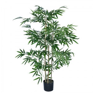 pak-316-000018 ΔΙΑΚΟΣΜΗΤΙΚΟ ΦΥΤΟ BAMBOO ΣΕ ΓΛΑΣΤΡΑ INART ΠΡΑΣΙΝΟ PP Υ130ΕΚ