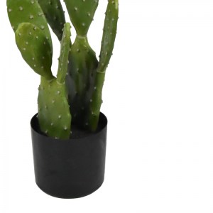 pak-316-000021-2 ΔΙΑΚΟΣΜΗΤΙΚΟ ΦΥΤΟ CACTUS ΣΕ ΓΛΑΣΤΡΑ INART ΠΡΑΣΙΝΟ PP Υ64ΕΚ