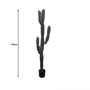 pak-316-000022-3 ΔΙΑΚΟΣΜΗΤΙΚΟ ΦΥΤΟ CACTUS I ΣΕ ΓΛΑΣΤΡΑ INART ΠΡΑΣΙΝΟ PP Υ155ΕΚ