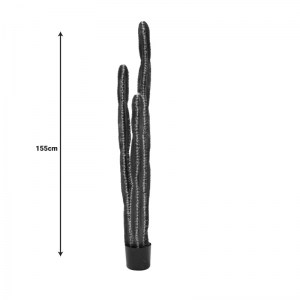 pak-316-000023-3 ΔΙΑΚΟΣΜΗΤΙΚΟ ΦΥΤΟ CACTUS II ΣΕ ΓΛΑΣΤΡΑ INART ΠΡΑΣΙΝΟ PP Υ155ΕΚ