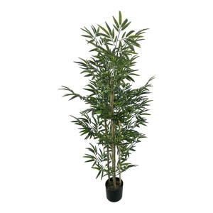 pak-316-000030 ΔΙΑΚΟΣΜΗΤΙΚΟ ΦΥΤΟ BAMBOO ΣΕ ΓΛΑΣΤΡΑ INART ΠΡΑΣΙΝΟ PP Υ150ΕΚ