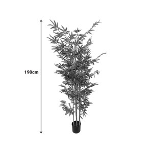 pak-316-000031-1 ΔΙΑΚΟΣΜΗΤΙΚΟ ΦΥΤΟ BAMBOO ΣΕ ΓΛΑΣΤΡΑ INART ΠΡΑΣΙΝΟ PP Υ190ΕΚ