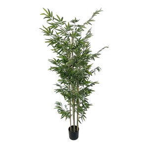 pak-316-000031 ΔΙΑΚΟΣΜΗΤΙΚΟ ΦΥΤΟ BAMBOO ΣΕ ΓΛΑΣΤΡΑ INART ΠΡΑΣΙΝΟ PP Υ190ΕΚ