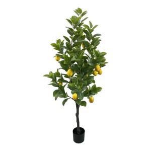 pak-316-000033 ΔΙΑΚΟΣΜΗΤΙΚΟ ΦΥΤΟ LEMON TREE ΣΕ ΓΛΑΣΤΡΑ INART ΠΡΑΣΙΝΟ PP Υ150ΕΚ