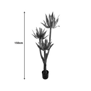 pak-316-000037-1 ΔΙΑΚΟΣΜΗΤΙΚΟ ΦΥΤΟ LOTUS ΣΕ ΓΛΑΣΤΡΑ INART ΠΡΑΣΙΝΟ PP Υ150ΕΚ