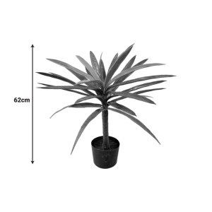 pak-316-000038-1 ΔΙΑΚΟΣΜΗΤΙΚΟ ΦΥΤΟ DRACAENA PALM ΣΕ ΓΛΑΣΤΡΑ INART ΠΡΑΣΙΝΟ PP Υ62ΕΚ
