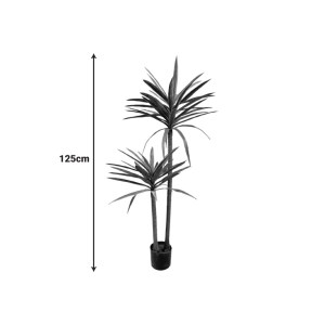 pak-316-000039-1 ΔΙΑΚΟΣΜΗΤΙΚΟ ΦΥΤΟ DRACAENA PALM ΣΕ ΓΛΑΣΤΡΑ INART ΠΡΑΣΙΝΟ PP Υ125ΕΚ