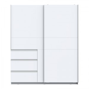 pak-318-000009-2 ΝΤΟΥΛΑΠΑ ΡΟΥΧΩΝ GOTION PAKOWORLD ΔΙΦΥΛΛΗ ΛΕΥΚΟ ΜΕΛΑΜΙΝΗΣ 170.5X61X200.5ΕΚ