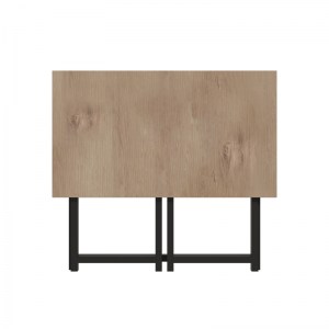 pak-321-000026-2 ΓΡΑΦΕΙΟ ΕΡΓΑΣΙΑΣ ΠΤΥΣΣΟΜΕΝΟ THOX PAKOWORLD OAK-ΜΑΥΡΟ ΜΕΛΑΜΙΝΗΣ 80X50X72ΕΚ