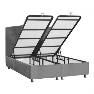 pak-322-000005-1 ΚΡΕΒΑΤΙ LANSE PAKOWORLD ΔΙΠΛΟ ΜΕ ΑΠΟΘΗΚΕΥΤΙΚΟ ΧΩΡΟ ΑΝΘΡΑΚΙ 160X200ΕΚ