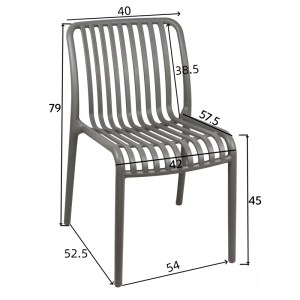 pak-326-000003-6 ΚΑΡΕΚΛΑ ZOI PAKOWORLD PP ΣΕ ΑΠΟΧΡΩΣΗ CAPPUCINO 42X58X79ΕΚ