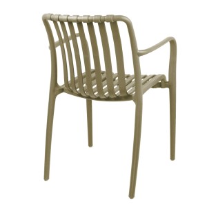 pak-326-000007-1 ΠΟΛΥΘΡΟΝΑ KARMEN PAKOWORLD PP ΣΕ CAPPUCINO ΑΠΟΧΡΩΣΗ 58.5X54X80ΕΚ