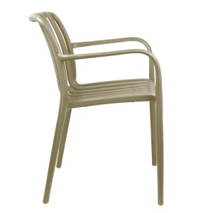 pak-326-000007-2 ΠΟΛΥΘΡΟΝΑ KARMEN PAKOWORLD PP ΣΕ CAPPUCINO ΑΠΟΧΡΩΣΗ 58.5X54X80ΕΚ