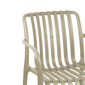 pak-326-000007-4 ΠΟΛΥΘΡΟΝΑ KARMEN PAKOWORLD PP ΣΕ CAPPUCINO ΑΠΟΧΡΩΣΗ 58.5X54X80ΕΚ