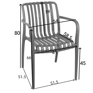 pak-326-000007-6 ΠΟΛΥΘΡΟΝΑ KARMEN PAKOWORLD PP ΣΕ CAPPUCINO ΑΠΟΧΡΩΣΗ 58.5X54X80ΕΚ