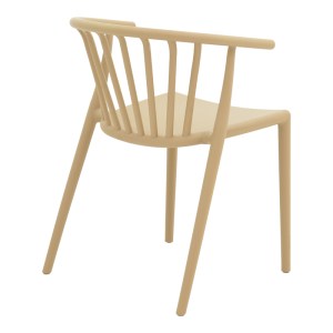 pak-326-000025-1 ΠΟΛΥΘΡΟΝΑ ZELMA PAKOWORLD PP ΣΕ CAPPUCINO ΑΠΟΧΡΩΣΗ 55X53X73ΕΚ