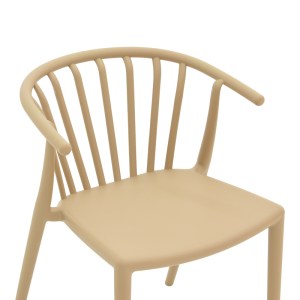 pak-326-000025-5 ΠΟΛΥΘΡΟΝΑ ZELMA PAKOWORLD PP ΣΕ CAPPUCINO ΑΠΟΧΡΩΣΗ 55X53X73ΕΚ