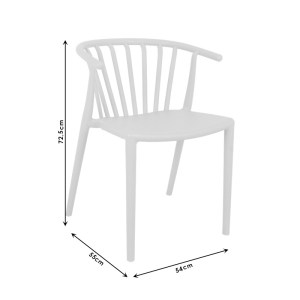 pak-326-000026-4 ΠΟΛΥΘΡΟΝΑ ZELMA PAKOWORLD PP ΣΕ ΛΕΥΚΗ ΑΠΟΧΡΩΣΗ 55X53X73ΕΚ