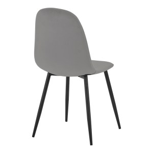 pak-327-000010-1 ΚΑΡΕΚΛΑ BELLA PAKOWORLD ΑΝΟΙΧΤΟ ΓΚΡΙ ΒΕΛΟΥΔΟ ΥΦΑΣΜΑ-ΠΟΔΙ ΜΑΥΡΟ ΜΕΤΑΛΛΟ 43X52X88ΕΚ
