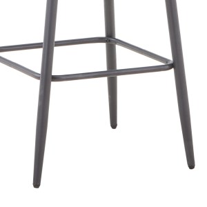 pak-327-000026-5 ΣΚΑΜΠΟ ΜΠΑΡ VIVIAN PAKOWORLD ΣΙΕΛ ΒΕΛΟΥΔΟ-ΠΟΔΙ ΜΑΥΡΟ ΜΕΤΑΛΛΟ 57X50X100ΕΚ