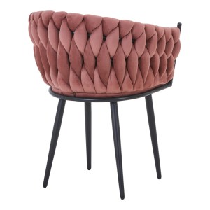 pak-327-000067-1 ΠΟΛΥΘΡΟΝΑ VIVIAN PAKOWORLD ΣΑΠΙΟ ΜΗΛΟ ΒΕΛΟΥΔΟ-ΠΟΔΙ ΜΑΥΡΟ ΜΕΤΑΛΛΟ 61X55X80ΕΚ