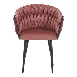 pak-327-000067-3 ΠΟΛΥΘΡΟΝΑ VIVIAN PAKOWORLD ΣΑΠΙΟ ΜΗΛΟ ΒΕΛΟΥΔΟ-ΠΟΔΙ ΜΑΥΡΟ ΜΕΤΑΛΛΟ 61X55X80ΕΚ