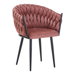 pak-327-000067 ΠΟΛΥΘΡΟΝΑ VIVIAN PAKOWORLD ΣΑΠΙΟ ΜΗΛΟ ΒΕΛΟΥΔΟ-ΠΟΔΙ ΜΑΥΡΟ ΜΕΤΑΛΛΟ 61X55X80ΕΚ