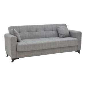 pak-328-000040-1 ΣΕΤ ΣΑΛΟΝΙΟΥ 2ΤΕΜ MODESTO PAKOWORLD ΥΦΑΣΜΑ ΣΕ ΓΚΡΙ ΑΠΟΧΡΩΣΗ