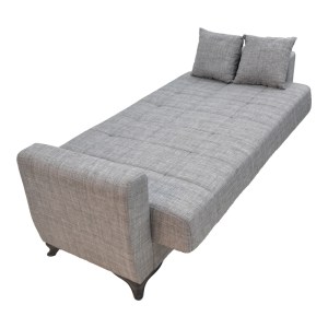 pak-328-000040-3 ΣΕΤ ΣΑΛΟΝΙΟΥ 2ΤΕΜ MODESTO PAKOWORLD ΥΦΑΣΜΑ ΣΕ ΓΚΡΙ ΑΠΟΧΡΩΣΗ