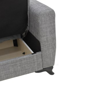pak-328-000040-4 ΣΕΤ ΣΑΛΟΝΙΟΥ 2ΤΕΜ MODESTO PAKOWORLD ΥΦΑΣΜΑ ΣΕ ΓΚΡΙ ΑΠΟΧΡΩΣΗ