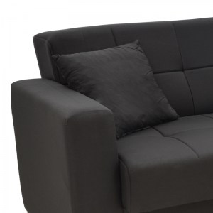 pak-328-000042-6 ΣΕΤ ΣΑΛΟΝΙΟΥ 2ΤΕΜ MODESTO PAKOWORLD ΥΦΑΣΜΑ ΣΕ ΜΑΥΡΗ ΑΠΟΧΡΩΣΗ