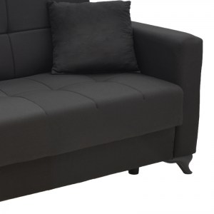 pak-328-000042-7 ΣΕΤ ΣΑΛΟΝΙΟΥ 2ΤΕΜ MODESTO PAKOWORLD ΥΦΑΣΜΑ ΣΕ ΜΑΥΡΗ ΑΠΟΧΡΩΣΗ