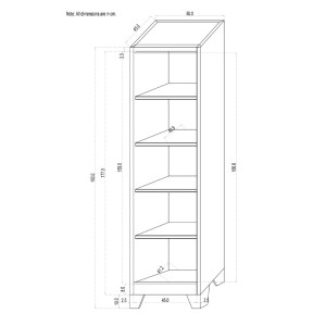 pak-329-000009-4 ΜΕΤΑΛΛΙΚΗ ΝΤΟΥΛΑΠΑ-ΣΤΗΛΗ KOYA PAKOWORLD ΣΕ ΑΠΟΧΡΩΣΗ ΑΝΟΙΧΤΟ ΓΚΡΙ 50X45X190ΕΚ