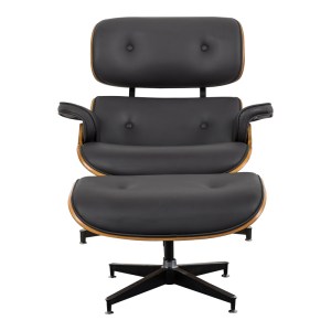 pak-332-000006-2 ΠΟΛΥΘΡΟΝΑ-ΥΠΟΠΟΔΙΟ RELAX JENNA PAKOWORLD ΜΑΥΡΟ PU- PLYWOOD ΚΑΡΥΔΙ-ΒΑΣΗ ΧΡΩΜΙΟΥ 82X92X82ΕΚ