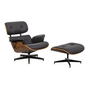 pak-332-000006 ΠΟΛΥΘΡΟΝΑ-ΥΠΟΠΟΔΙΟ RELAX JENNA PAKOWORLD ΜΑΥΡΟ PU- PLYWOOD ΚΑΡΥΔΙ-ΒΑΣΗ ΧΡΩΜΙΟΥ 82X92X82ΕΚ