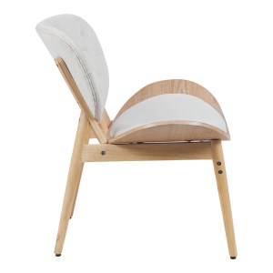 pak-332-000038-2 ΠΟΛΥΘΡΟΝΑ UDALLE PAKOWORLD ΞΥΛΟ ΣΕ ΦΥΣΙΚΗ ΑΠΟΧΡΩΣΗ ΜΕ ΜΠΕΖ ΥΦΑΣΜΑ 77X70X81ΕΚ