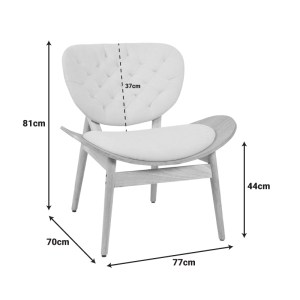 pak-332-000038-5 ΠΟΛΥΘΡΟΝΑ UDALLE PAKOWORLD ΞΥΛΟ ΣΕ ΦΥΣΙΚΗ ΑΠΟΧΡΩΣΗ ΜΕ ΜΠΕΖ ΥΦΑΣΜΑ 77X70X81ΕΚ
