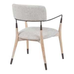 pak-332-000040-1 ΠΟΛΥΘΡΟΝΑ SENTANA PAKOWORLD ΜΕΤΑΛΛΟ-ΞΥΛΟ ΚΑΙ ΥΦΑΣΜΑ ΣΕ ΜΠΕΖ-ΚΑΦΕ ΑΠΟΧΡΩΣΗ 56.5X56X79ΕΚ